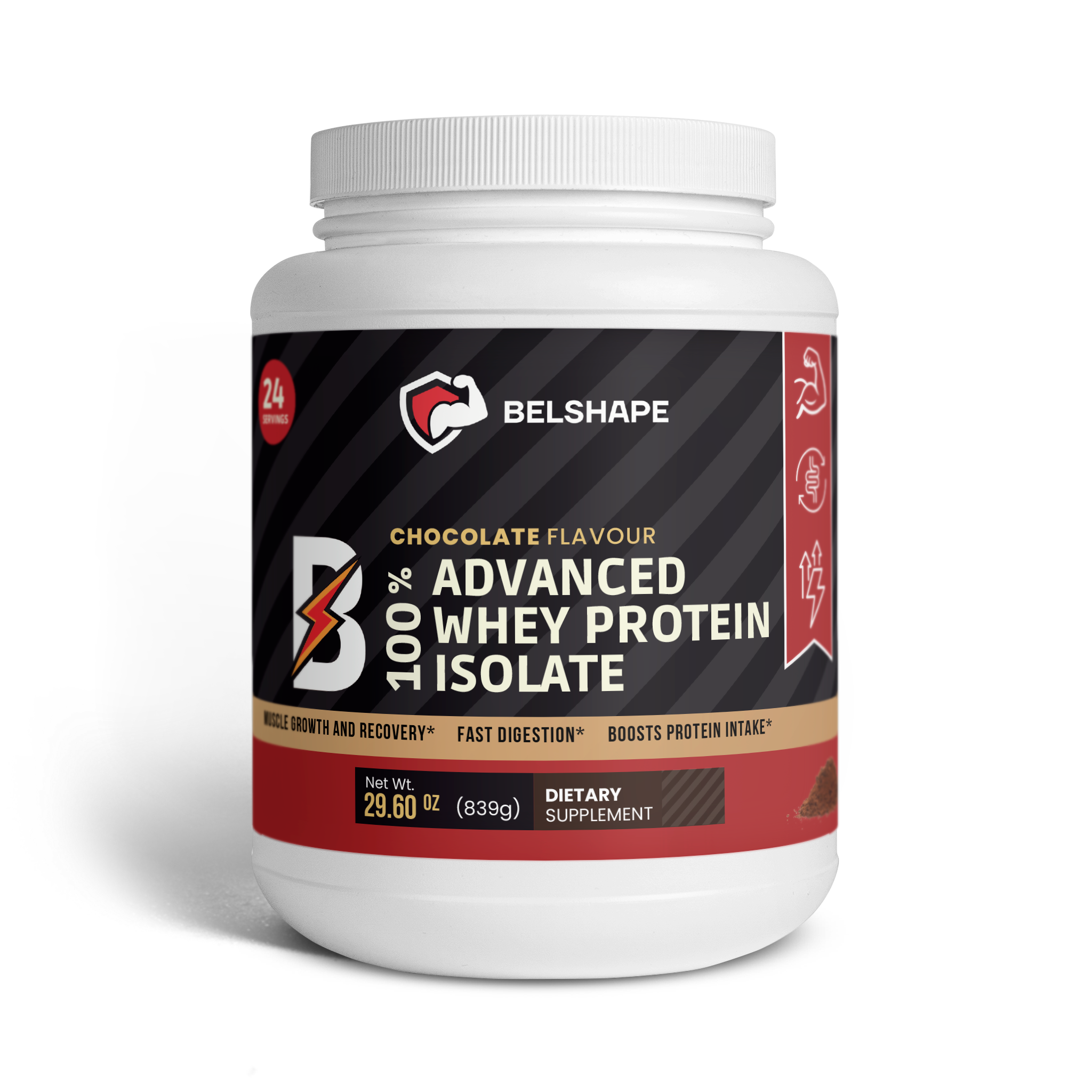 100% ADVANCED WHEY PROTEIN ISOLATE — CHOCOLATE FLAVOUR
